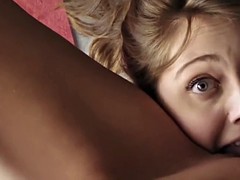 Pretty eyes licks passionately girlfriend's pussy