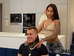 Mooi, Zwart, Bedriegen, Schattig, Daddy, Hd, Schreeuwen, Tieten likken