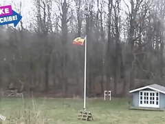 Blasen, Erstes mal, Mann mann frau, Nackt, Muschi, Kurzes haar, Flotter dreier, Spanner