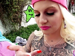 Anal, Blonde, Sucer une bite, Grosse, Fétiche, Bâillonner, Béant, Hd