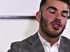 In den arsch, Grosser schwanz, Blasen, Schwul, Hardcore, Büro