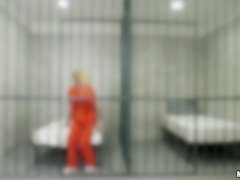 Blond, Hondjeshouding, Latijnse vrouw, Likken, Doordringend, Kut duiken, Uniformpje, Bekijker