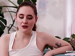 Hot German Lesbians Fingering & Eating Pussy on Sofa - Amateur HD