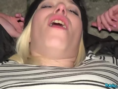 Rubia, Mamada, Checa, Garganta profunda, Al aire libre, Público, Coño, Adolescente