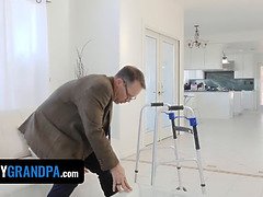 Sia Lust, the 18 Year Old pornstar, gives her stepgrandpa the ride of his life