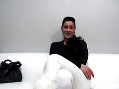Sexy Brunette Andrea: A Casting Couch Temptation