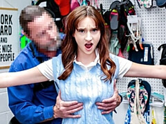 18, デカ尻, デカチン, フェラチオ, 茶髪の, バック, 自然山雀, ティーン