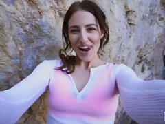 Mamada, Morena, Estilo perrito, Pajear, Al aire libre, Pov, Afeitado, Tetas