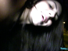 Amateur, Mamada, Garganta profunda, Dinero, Al aire libre, Pov, Público