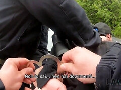 Pijpbeurt, Bruinharig, Tsjechisch, Europees, Hd, Gevangenis, Politie, Tiener
