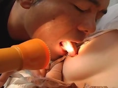 Aziatisch, Pijpbeurt, Sperma shot, Sperma in gezicht, Harig, Japaans, Kantoor, Tieten likken