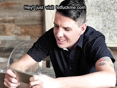 デカチン, フェラチオ, 茶髪の, ズームショット, チン, Hd, ティーン, 三人