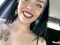 素人, デカ尻, デカパイ, ドレス, オナニー, アウトドア, 一人, ストリッピング