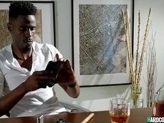 Tussi, Schlafzimmer, Schwarz, Blondine, Blasen, Erotisch, Hardcore, Ablutschen