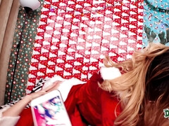 Blond, Hondjeshouding, Slaapzaal, Likken, Natuurlijke tieten, Klein, Doordringend, Kut duiken