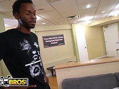 Anal, Grosse bite, Queue, Noir ébène, Fille latino, Mexicainne, Monstre, Lécher le sphincter