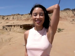 18, 美女, 茶髪の, ハードコア, ラティーナ, 自然山雀, アウトドア, ティーン