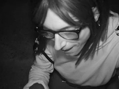 Stel, Duits, Handbeurt, Hardcore, Latex, Buiten, Openbaar, Shemale