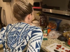 アナル, デカチン, デカパイ, ブロンド, フェラチオ, カップル, 顔射, ハメ撮り