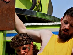 Anal, Verga grande, Corridas, Gay, Peludo, Sexo duro, Al aire libre, Tatuaje