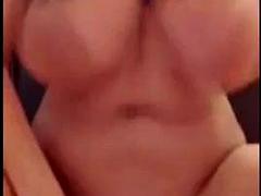 アジア人, デカパイ, ディルド, 馬乗り, オッパイの