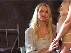 緊縛, ボンデージ, レズビアン, 奴隷