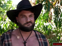 緊縛, ブロンド, ボンデージ, チン, ゲイ, 陵辱, ラフ, タトゥー