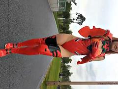 Asiático, Maduro, Al aire libre, Público