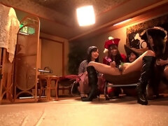 デカパイ, フェラチオ, ディルド, グループ, 毛深い, おもらし, オッパイの, おもちゃ