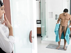 デカ尻, デカチン, ブロンド, フェラチオ, バック, 自然山雀, ショートヘア, オッパイの