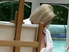 Gorda, Tetas grandes, Rubia, Británico, Madura, Polla, Pajear, Orgasmo