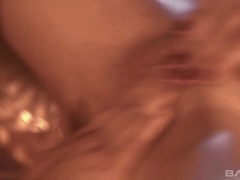 See Charlie Laine and Angie Savage rub their pussies together and cum