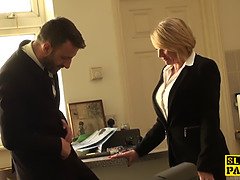 Busty mature brit subs before cuminmouth