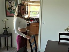 Stunning blonde babe Nicole Aniston pussy pounded by friend