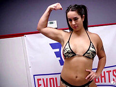 Lezzie, nude women wrestling, cuni