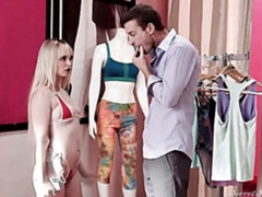 Arsch, Blondine, Blasen, Hundestellung, Küssen, Jungendliche (18+), Titten