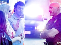 ベッドルーム, デカ尻, デカチン, デカパイ, フェラチオ, バック, 女 人男 人, 淫乱熟女