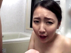 Asiatique, Gros seins, Sucer une bite, Éjaculation interne, Queue, Hard, Nue  à poil, Pov