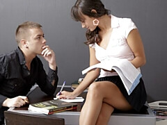 18, アナル, デカ尻, デカチン, フェラチオ, 茶髪の, バック, オッパイの