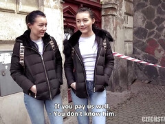 茶髪の, チェコ, ヨーロピアン, ハードコア, お金, ヤリマン, オッパイの, 双子