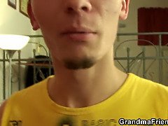 Busty mature double penetration POV