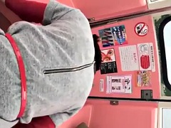 素人, アジア人, デカパイ, フェラチオ, ハードコア, 日本人, 公共, オッパイの