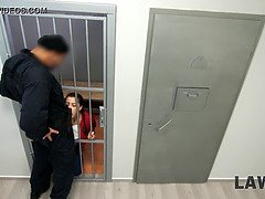 Sucer une bite, Attrapée, Hard, Hd, Pigtail, Police, Suçant, Adolescente