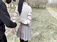 Asiatisch, Sadomasochismus, Fetisch, Japanische massage, Im freien, Öffentlich