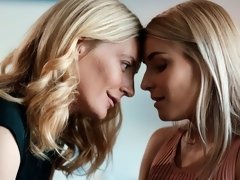69, 舐める尻, ブロンド, 指いじり, キス, オマンコ, ストリッピング, ティーン