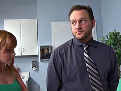 The man fucks sexy nurse, but his wife does not know about it