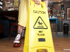 Cock N' Roll Diner ends with Interracial Threesome Disaster: BBC Isiah Maxwell with Kinky Pinup Tattooed Chicks Chantal Danielle, Kitty Quinn