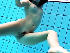 Vivid Katy's small tits action