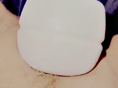 素人, ブロンド, 毛深い, オナニー, 淫乱熟女, 一人, おもちゃ, バイブレーター