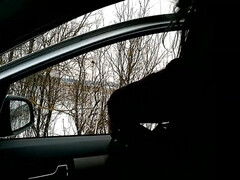 ORAL SEX In Car - Dark Haired Lady